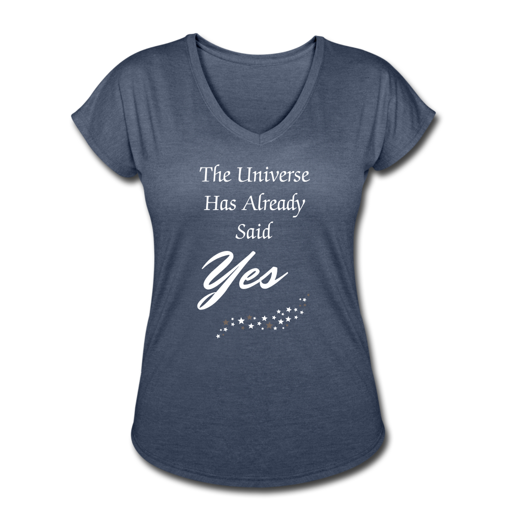 Universe Said Yes shirt - navy heather