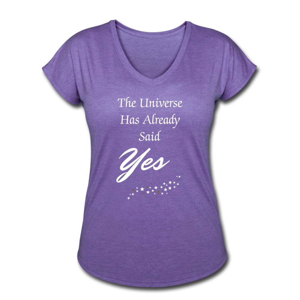 Universe Said Yes shirt - purple heather
