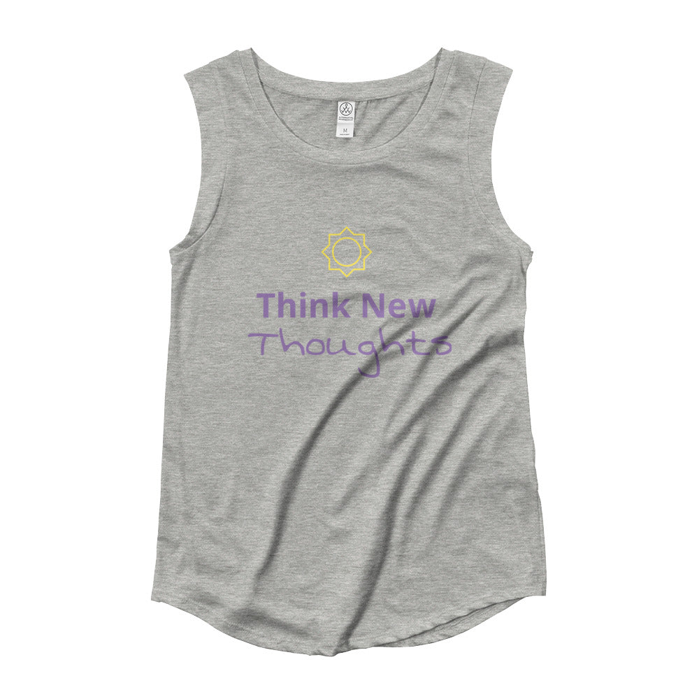 Think New Thoughts cap cleeve t-shirt