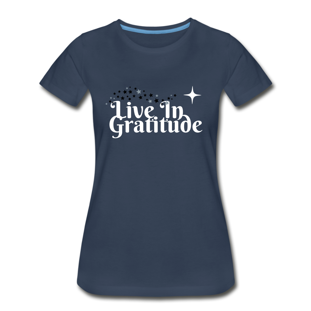 Live In Gratitude - navy
